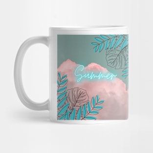 Summer Clouds Neon Design Mug